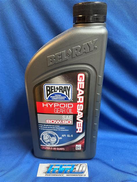 Bel Ray Gear Saver Hypoid Gear Oil 80w 90 1liter 99230 B1lw Level