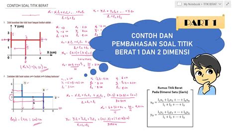 Fisika Kelas Xi Pembahasan Soal Titik Berat 1 Dan 2 Dimensi Youtube