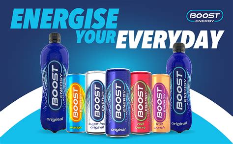 Boost Energy Drink Sugar Free Original Flavour 250ml X 24 Pack Vegan