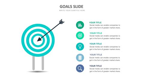 Goal Slide Templates Biz Infograph