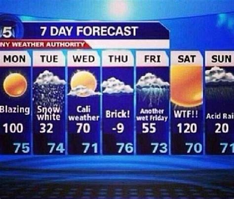 Typical Chicago Weather Forecast Lol 7 Day Forecast New York