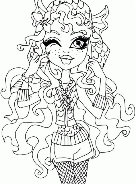 Lagoona Blue In Monster High Coloring Page Download Print Or Color