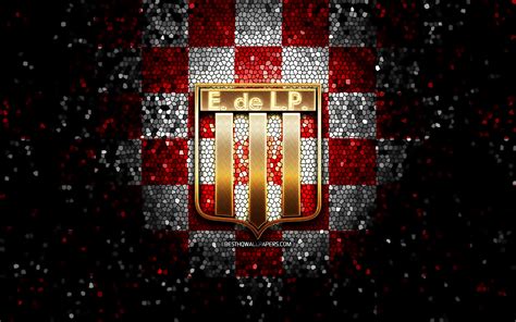 Download Wallpapers Estudiantes Fc Glitter Logo Argentine Primera