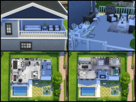 Sims 4 — Modern Elegance By Rainstorms — A Modern Elegant Home With A