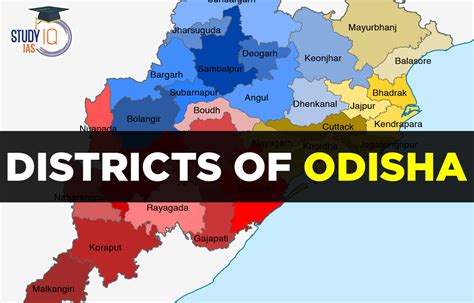 Districts Of Odisha List And Their Importance Map Names
