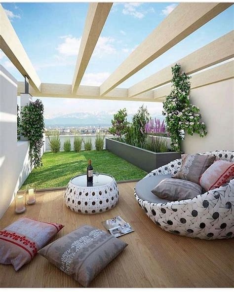 desain rooftop garden minimalis sejuk  cozy abis