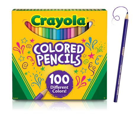Crayola Colored Pencils 100 Count Vibrant Colors Pre Sharpened Art