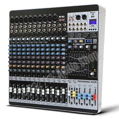 16 Channel Audio Dj Mixer 99 Digital Effects Mixing Console 6 Group