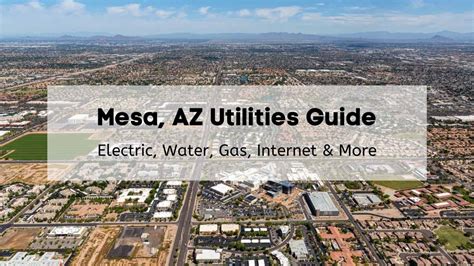 Mesa Az Ultimate Utilities Guide 💡 Electric Water Gas Internet And More
