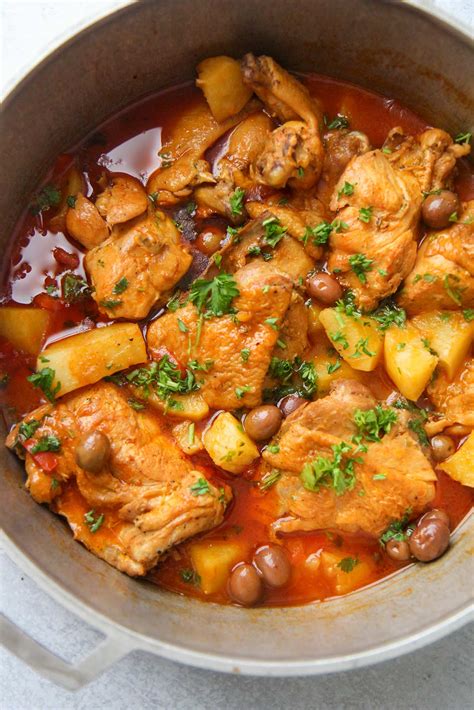 Pollo Guisado Chicken Stew Video Cooked By Julie