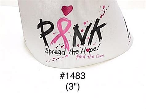 2 3 5 yard 3 pink spread the hope find the cure cancer etsy