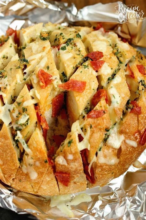 Cheesy Pepperoni Garlic Pull Apart Bread Diary Of A