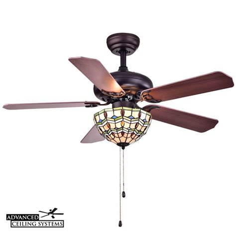 This ceiling fan light kit will fit almost any ceiling fan. These Stained Class Ceiling Fans Will Add Color And Style ...