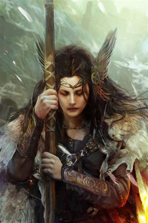 valkyrie shieldmaidens warrior women pinterest déesse nordique créature mythologique