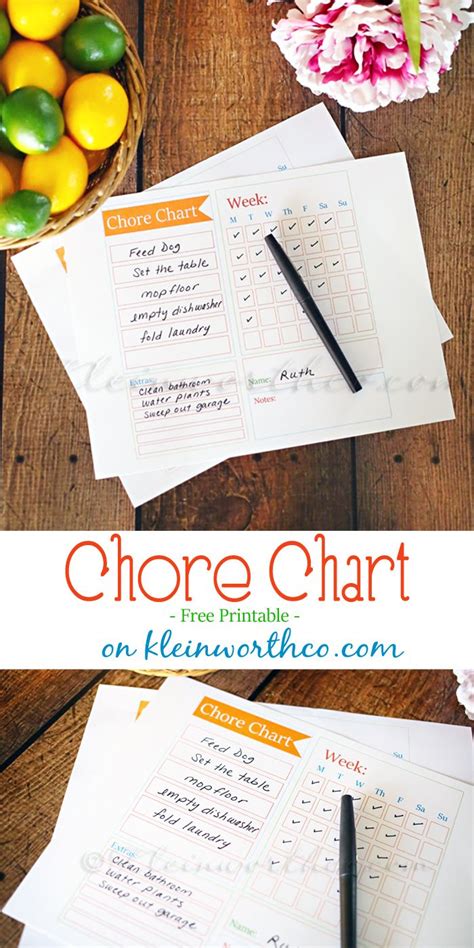 Start tracking, and rewarding progress with customizable and printable reward chart templates for all ages from canva. Chore Chart Checklist Template on kleinworthco.com | Chore ...
