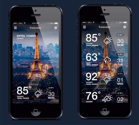50 Weather App Ui Design For Your Inspiration Laptrinhx