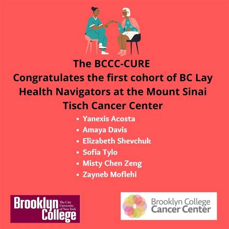 Mount Sinai Tisch Cancer Center Lay Health Navigators Program BCCC CURE