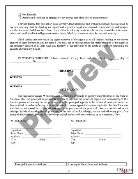 Limited Power Of Attorney For Stock Transactions Form Vtr 271 Us