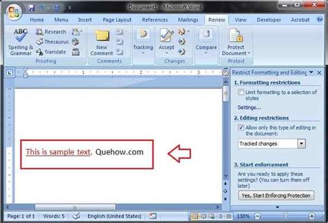 How To Restrict Editing In Microsoft Word Document Quehow
