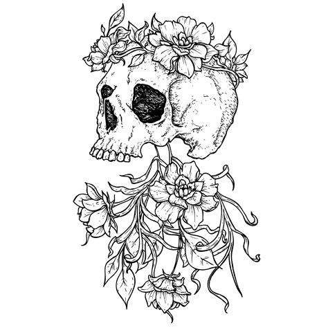 Floral Skull Tattoos Skull Tattoo Flowers Flower Skull Flower