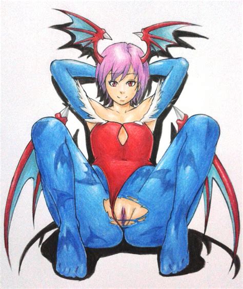 Rule 34 1girls 2016 Ass Blue Pantyhose Clothing Darkstalkers Flat Chest Lilith Aensland