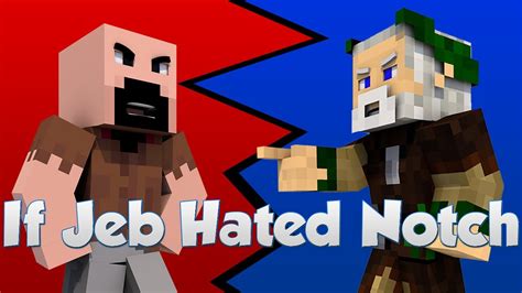 If Jeb Hated Notch Minecraft Animation Youtube