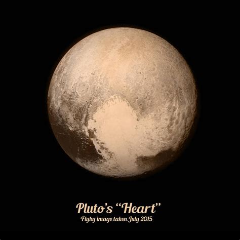 Plutos Heart And The Planet Pluto Photograph By Scarebaby Design