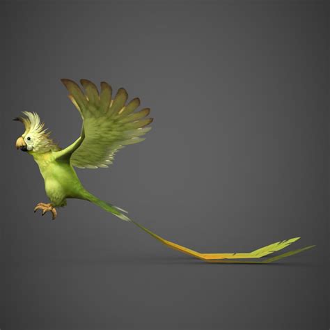 Fantasy Parrot 3d Model
