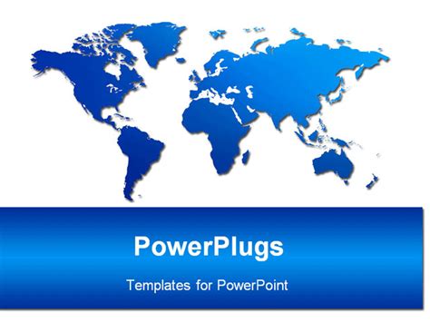 An Image Of World Map Powerpoint Template Background Of World World