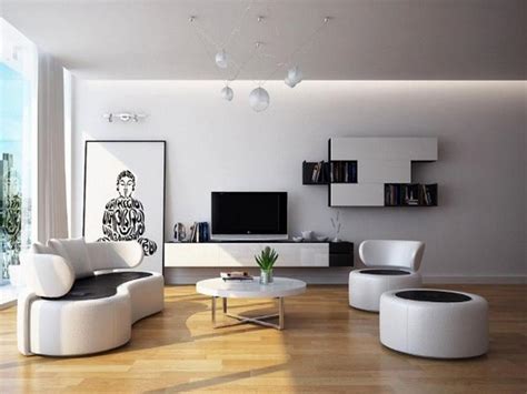 Explore recent settlers' photos on flickr. minimalist-living-room-round-couch-design-white-wall ...