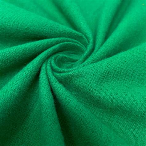 Kelly Green Cotton Flannel Fabric 45 Wide Soft Warm Etsy