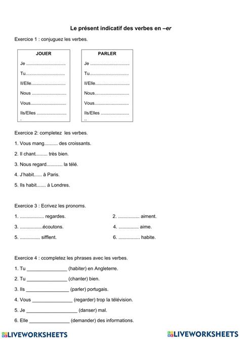 French Flashcards French Worksheets Verb Worksheets French Language