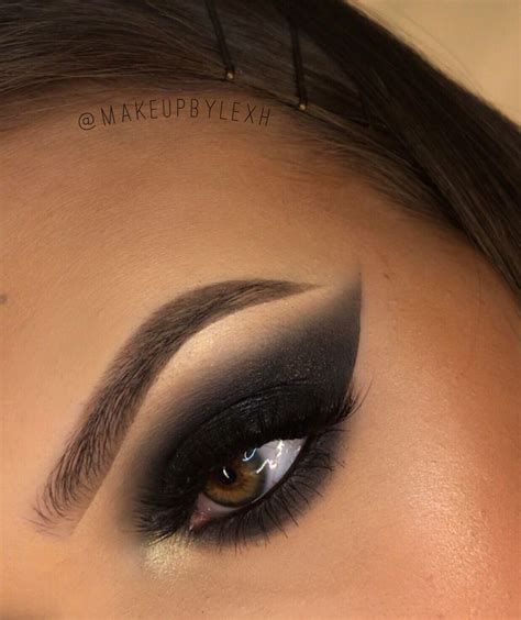 Black Smokey Eye With Black Shimmer To Accentuate And Lift Your Eye