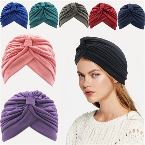 Turban Headband For Women Bandanas Solid Hair Accessories Headwear