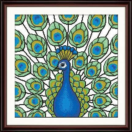 Animals have been a fun series to create — especially birds — so i made this peacock head version! Peacock++Cross+stitch+pattern+pdf+format+by ...