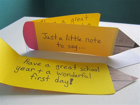 Back To School Card First Day Of School Note I Made This Card For