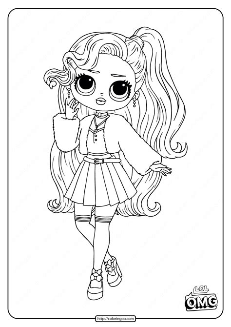 Lol Surprise Omg Dolls Coloring Pages Printable Printable Templates
