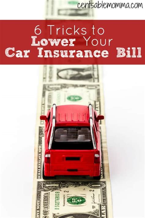 Each car insurance provider has its own set of discounts and you might qualify for more than you think. 6 Tricks to Lower Your Car Insurance Bill - Centsable Momma