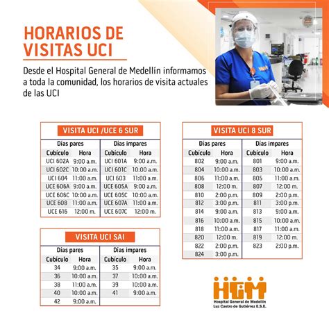 Conozca Los Nuevos Horarios Para La Vistas En Los Diferentes Servicios