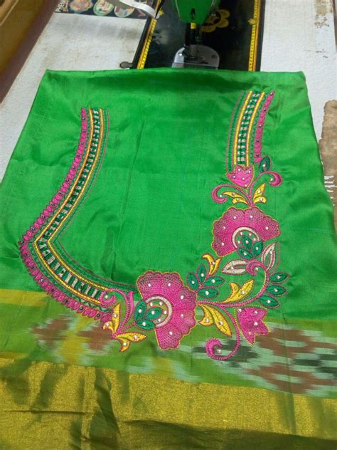 Padmavathi designs | Embroidery designs fashion, Embroidery neck designs, Blouse work designs