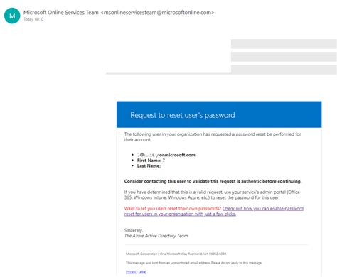 Password Reset Email Is It Real Microsoft Community