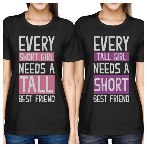 Best Friend Shirts Short And Tall Best Friends Bff Matching T Shirts Bff Matching Matching