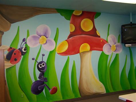 Pin By Pam Odland On For The Home Art Wall Kids Mural School Murals