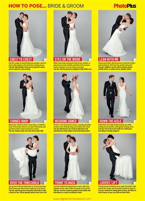Free Wedding Poses Cheat Sheet 9 Classic Pictures Of The Bride And