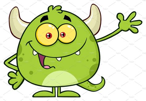 Monster Cartoon Emoji Character Custom Designed Illustrations ~ Creative Market