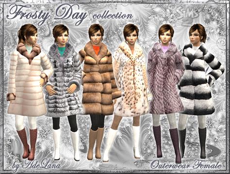 Mod The Sims Frosty Day Collection Fur Coat