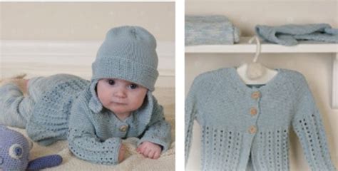 Delightful Knitted Baby Layette Set Free Knitting Pattern