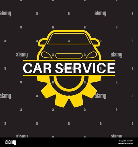 Car Repair Badges Technical Service Logotype Vector Illustration For