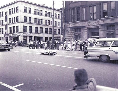 Parade On High Street Circa Late 1950s Warren Ohio By Downtown