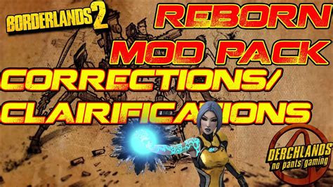 Requires borderlands 2 or borderlands increase the visual fidelity of borderlands 2 and its dlc with upgraded and remastered environment, character, and weapon textures. Borderlands 2 Community Patch and Reborn Correction ...
